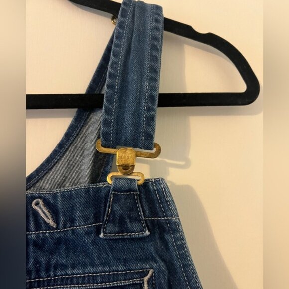 Carhartt loose fit Blue Denim Overalls size 28X30 (P226) - Picture 4 of 11